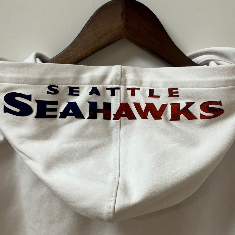 Seattle Seahawks White Hoodie - Picture 8 of 11